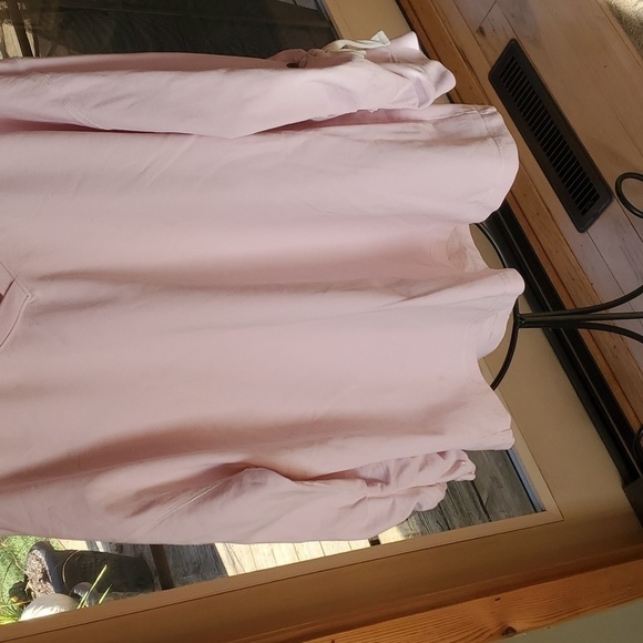 Bleu Bayou Long Slv Pink Tied Back & Sleeves Vneck Sz. XL Sweatshirt - Picture 3 of 11